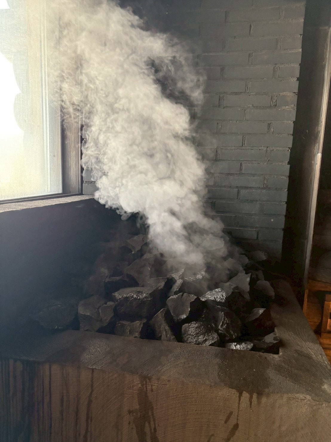 ロウリュの様子