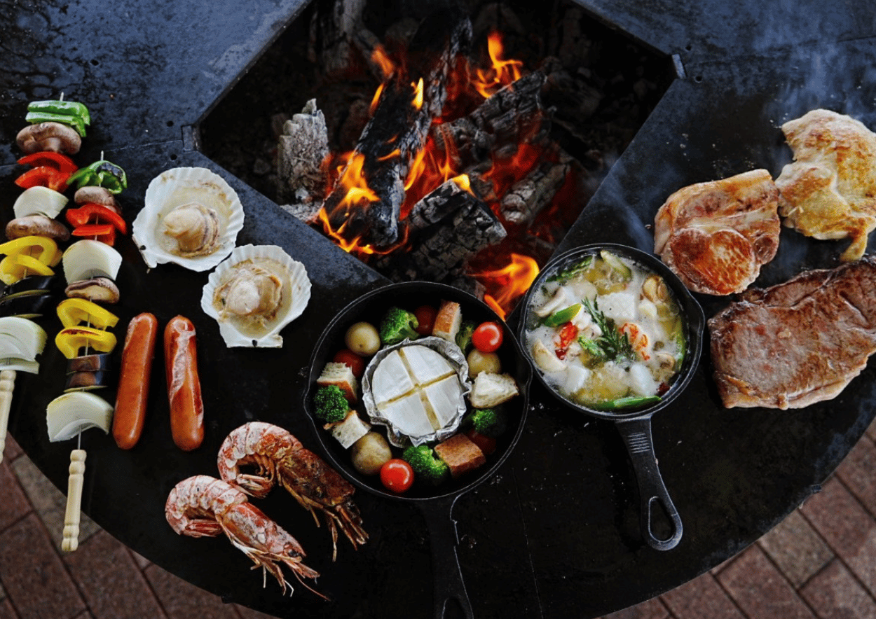 BBQの様子